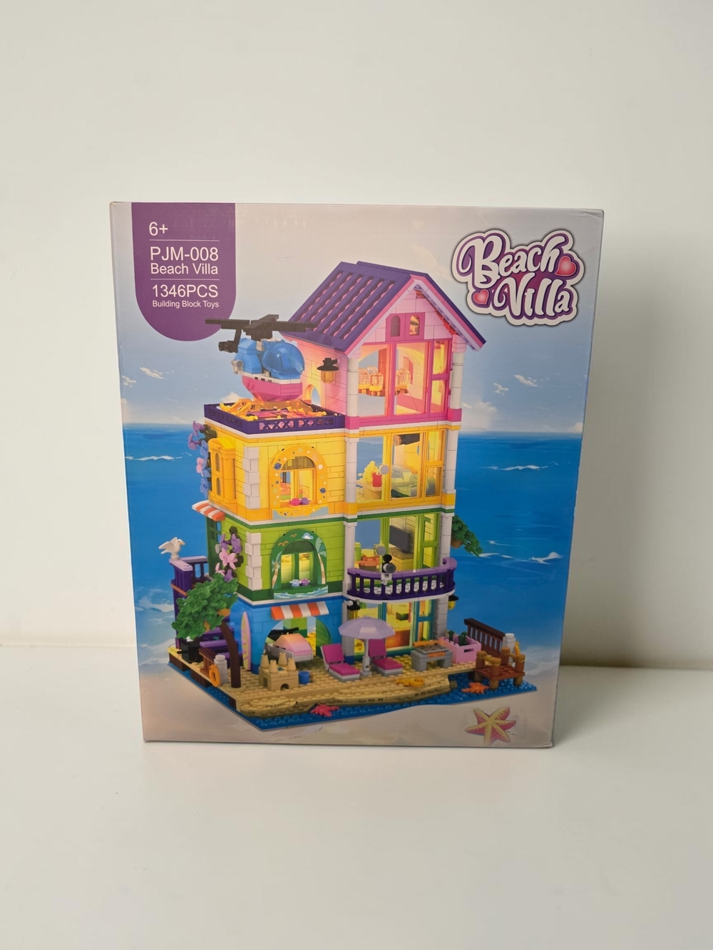 NEW Beach Villa 1346-Piece Building Block Set PJM-008 Beach House